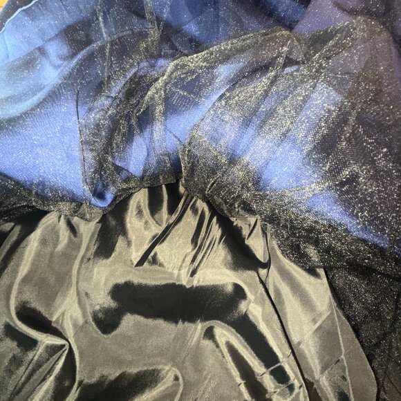 📌Speechless Navy Blue Embellished Rhinestone Straps Bridesmaid - Prom Dress - Picture 13 of 16